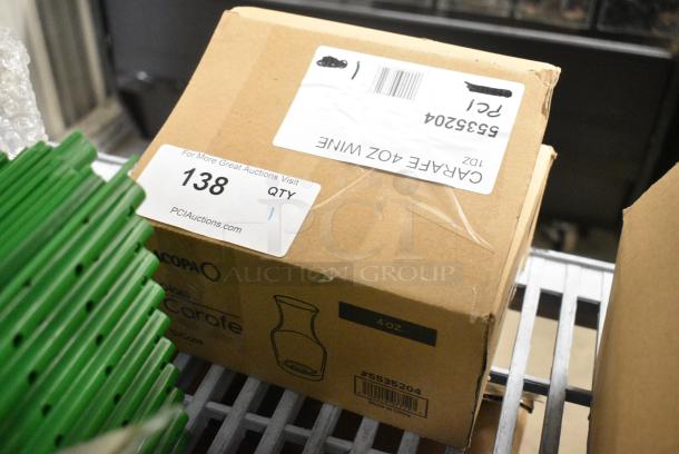 BRAND NEW SCRATCH AND DENT! Box of 11 5535204 Acopa 4 oz. Glass Carafe - Image 2 of 7