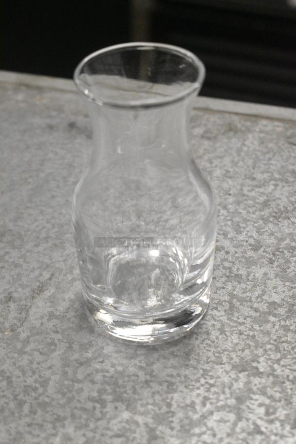 BRAND NEW SCRATCH AND DENT! Box of 11 5535204 Acopa 4 oz. Glass Carafe - Image 6 of 7