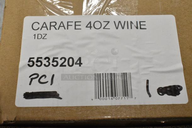 BRAND NEW SCRATCH AND DENT! Box of 11 5535204 Acopa 4 oz. Glass Carafe - Image 7 of 7