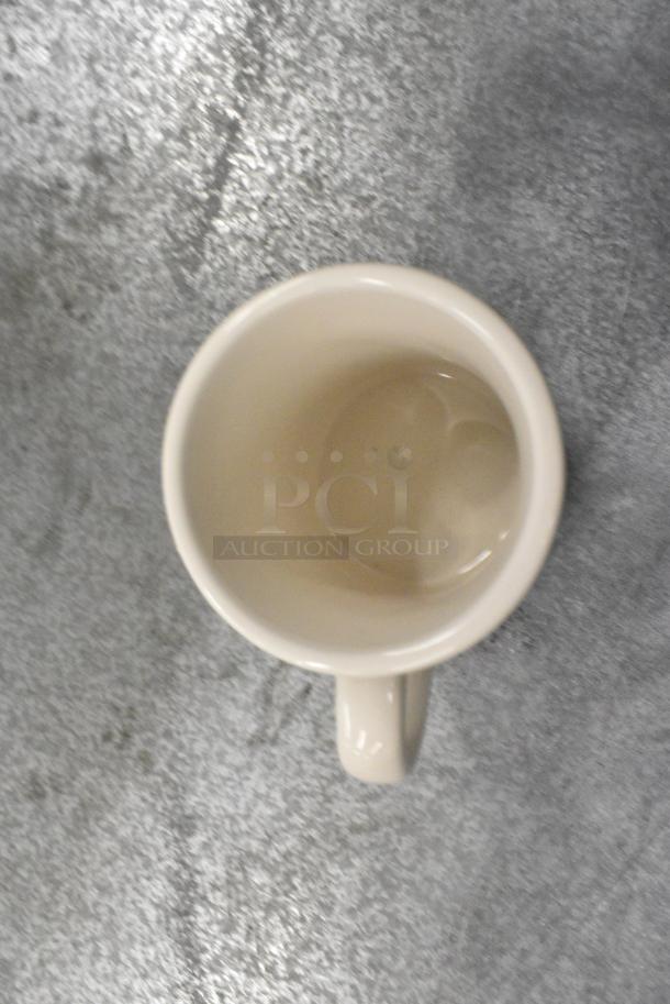 BRAND NEW SCRATCH AND DENT! Box of 9 999VICMUG12 Acopa 12 oz. Ivory (American White) Customizable Victor Stoneware Coffee Mug - Image 5 of 7