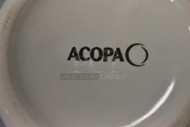 BRAND NEW SCRATCH AND DENT! Box of 9 999VICMUG12 Acopa 12 oz. Ivory (American White) Customizable Victor Stoneware Coffee Mug - Image 6 of 7