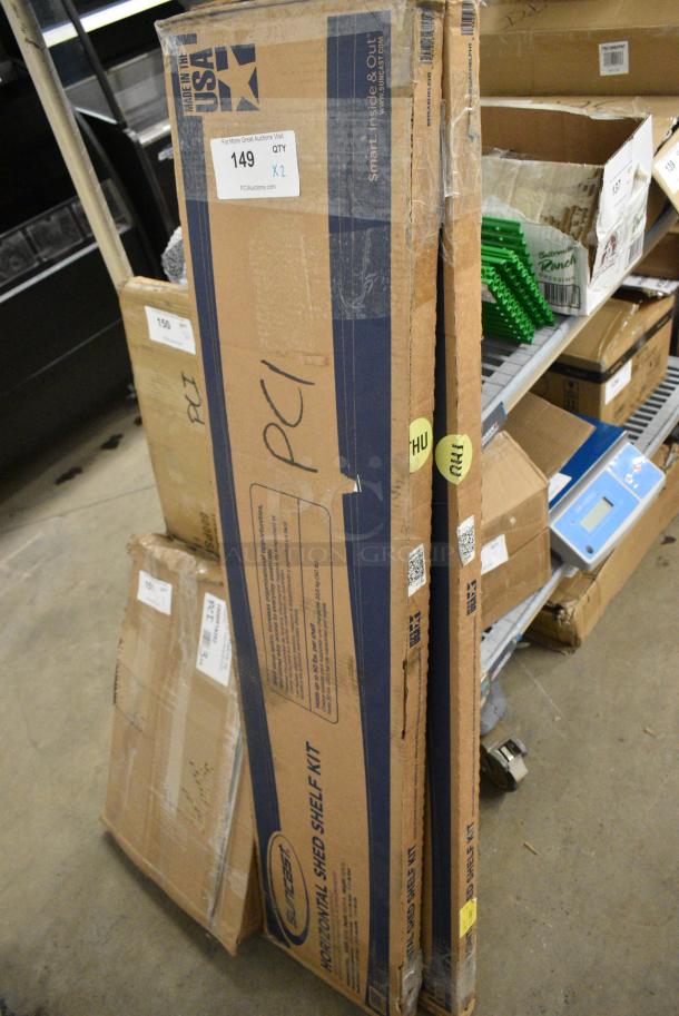 2 BRAND NEW SCRATCH AND DENT! Suncast Shelf Kit for Outdoor Storage Sheds BMSHELFH1. 2 Times Your Bid! - Image 1 of 3