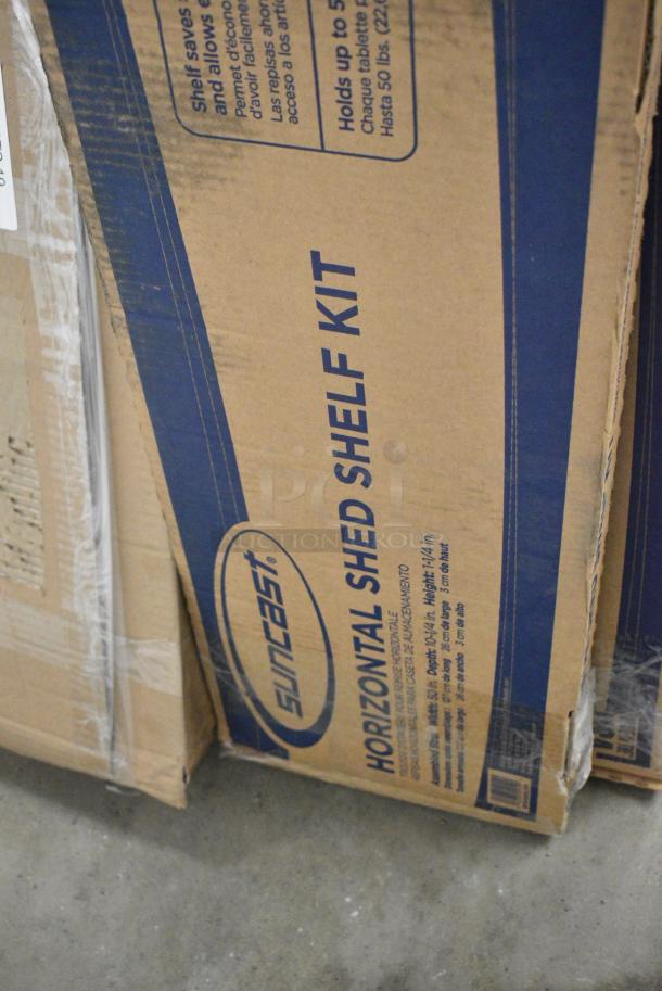 2 BRAND NEW SCRATCH AND DENT! Suncast Shelf Kit for Outdoor Storage Sheds BMSHELFH1. 2 Times Your Bid! - Image 2 of 3