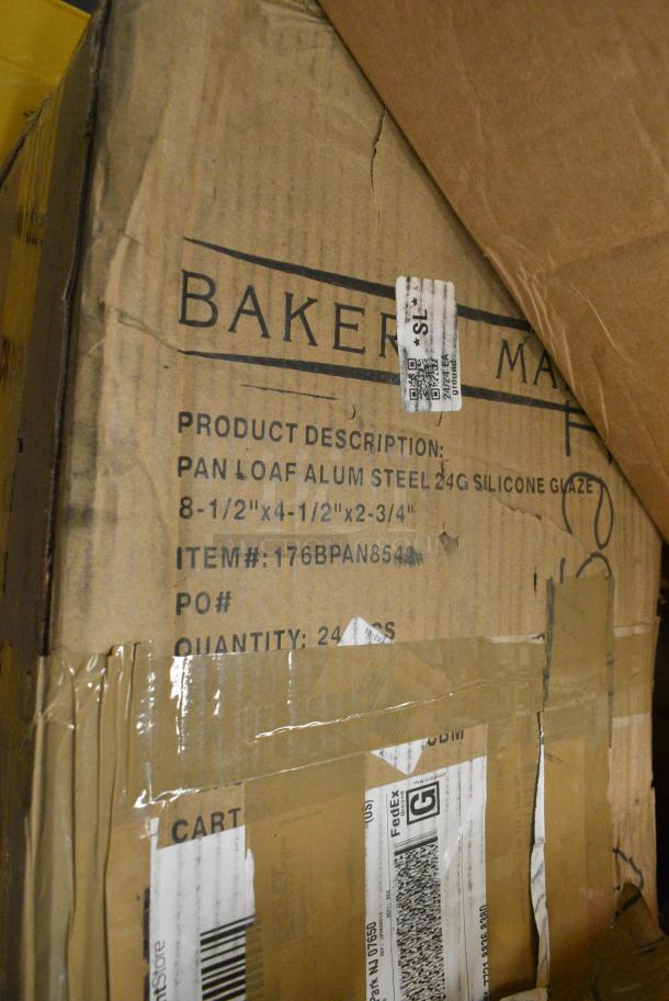 25 BRAND NEW SCRATCH AND DENT! Items Including 5005GTWH Lavex Linen-Feel White Customizable 1/6 Fold Guest Towel - 500/Case, Berry AEP 404648G 45 Gallon 1.9 Mil 40" x 46" Low Density Heavy-Duty Can Liner / Trash Bag - 100/Case, 5014046 Lavex Li'l Herc 45 Gallon 1 Mil 40" x 46" Low Density Medium-Duty Black Can Liner / Trash Bag - 100/Case, 500CC16 Choice Clear PET Customizable Plastic Cold Cup - 16 oz. - 1,000/Case, 5005GTWH Lavex Linen-Feel White Customizable 1/6 Fold Guest Towel - 500/Case, 176BPAN8542 Baker's Lane 1 lb. Glazed Aluminized Steel Bread Loaf Pan - 8 1/2" x 4 1/2" x 2 3/4". 25 Times Your Bid! - Image 12 of 14