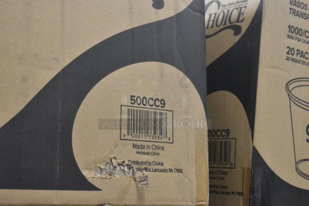 30 BRAND NEW SCRATCH AND DENT! Choice 500CC9 9 oz. Clear PET Customizable Plastic Squat Cold Cup - 1,000/Case. 30 Times Your Bid! - Image 4 of 4