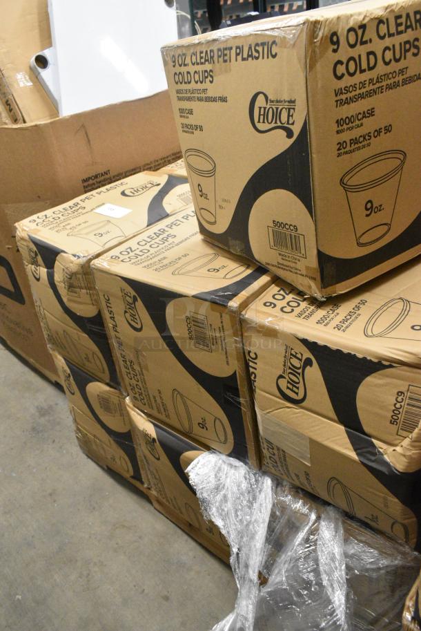 13 BRAND NEW SCRATCH AND DENT! Choice 500CC9 9 oz. Clear PET Customizable Plastic Squat Cold Cup - 1,000/Case. 13 Times Your Bid! - Image 2 of 4