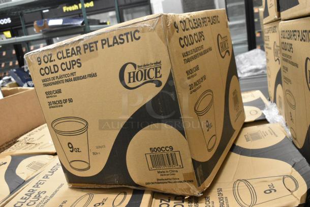 13 BRAND NEW SCRATCH AND DENT! Choice 500CC9 9 oz. Clear PET Customizable Plastic Squat Cold Cup - 1,000/Case. 13 Times Your Bid! - Image 3 of 4