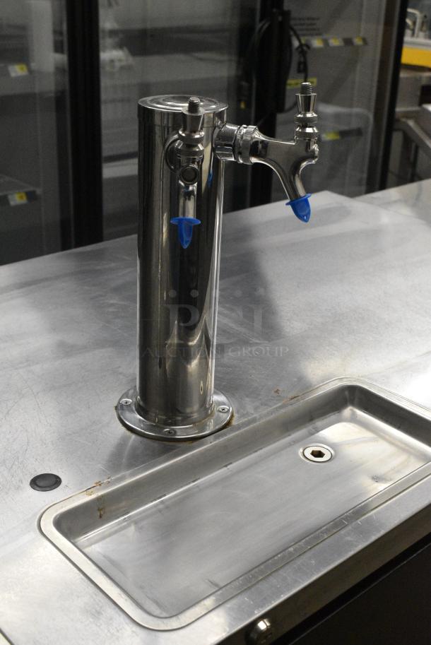 Beverage Air DD78HC-1-B Metal Commercial Direct Draw Kegerator w/ 2 Beer Towers. 115 Volts, 1 Phase. Tested and Working! - Image 5 of 10