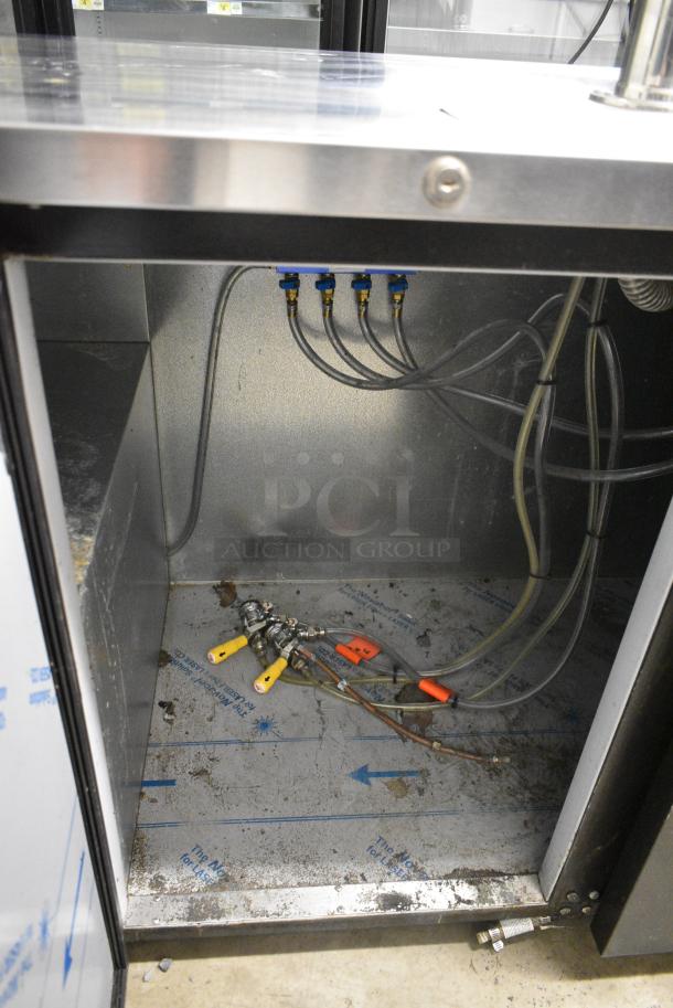 Beverage Air DD78HC-1-B Metal Commercial Direct Draw Kegerator w/ 2 Beer Towers. 115 Volts, 1 Phase. Tested and Working! - Image 8 of 10