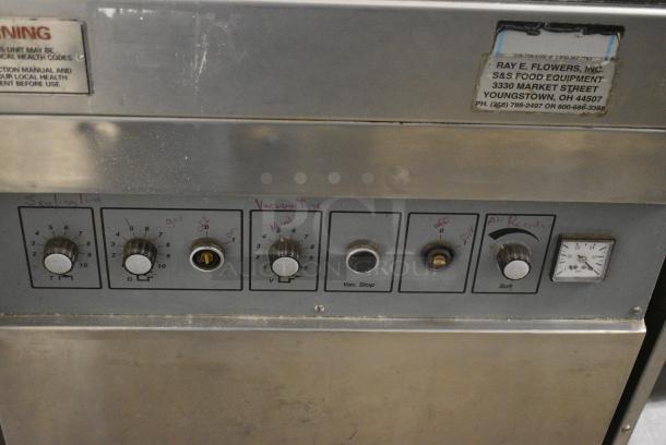 Hobart H-190G Metal Commercial Vacuum Sealer on Commercial Casters. 240 Volts, 3 Phase. - Image 2 of 7