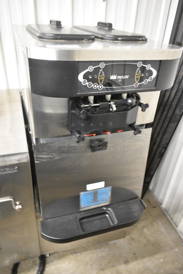 Taylor C723-33 Stainless Steel Commercial Floor Style Water Cooled 2 Flavor w/ Twist Soft Serve Ice Cream Machine on Commercial Casters. 208-230 Volts, 3 Phase. - Image 2 of 10