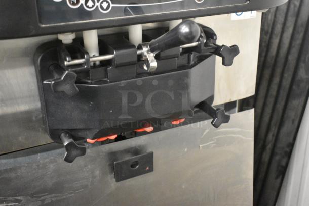 Taylor C723-33 Stainless Steel Commercial Floor Style Water Cooled 2 Flavor w/ Twist Soft Serve Ice Cream Machine on Commercial Casters. 208-230 Volts, 3 Phase. - Image 4 of 10