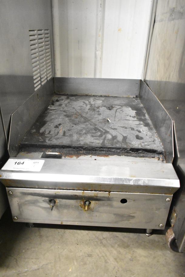 Stainless Steel Commercial Countertop Natural Gas Powered Flat Top Griddle. - Image 1 of 8