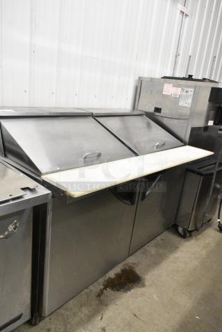 Turbo Air TST-60SD-24 Stainless Steel Commercial Sandwich Salad Prep Table Bain Marie Mega Top on Commercial Casters. 115 Volts, 1 Phase. Tested and Working!
