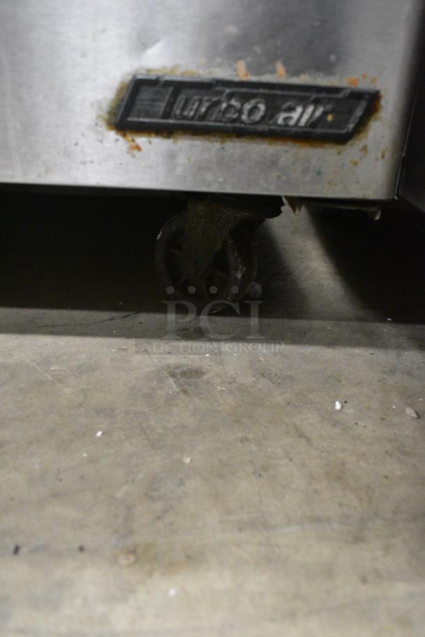 Turbo Air TST-60SD-24 Stainless Steel Commercial Sandwich Salad Prep Table Bain Marie Mega Top on Commercial Casters. 115 Volts, 1 Phase. Tested and Working! - Image 4 of 10