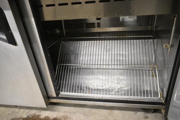 Turbo Air TST-60SD-24 Stainless Steel Commercial Sandwich Salad Prep Table Bain Marie Mega Top on Commercial Casters. 115 Volts, 1 Phase. Tested and Working! - Image 7 of 10