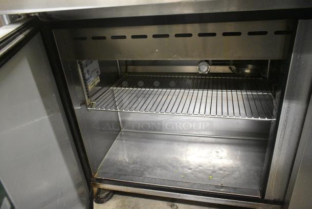 Turbo Air TST-60SD-24 Stainless Steel Commercial Sandwich Salad Prep Table Bain Marie Mega Top on Commercial Casters. 115 Volts, 1 Phase. Tested and Working! - Image 8 of 10