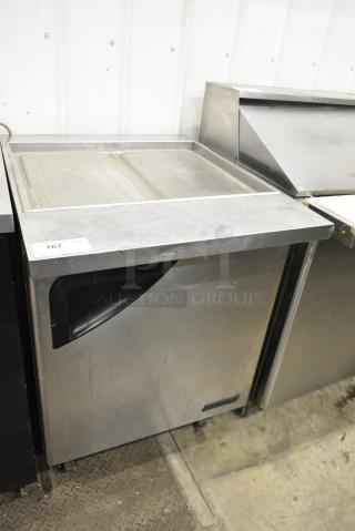 Turbo Air TST-28SD-12 Stainless Steel Commercial Sandwich Salad Prep Table Bain Marie on Commercial Casters. 115 Volts, 1 Phase. Tested and Powers On But Does Not Get Cold
