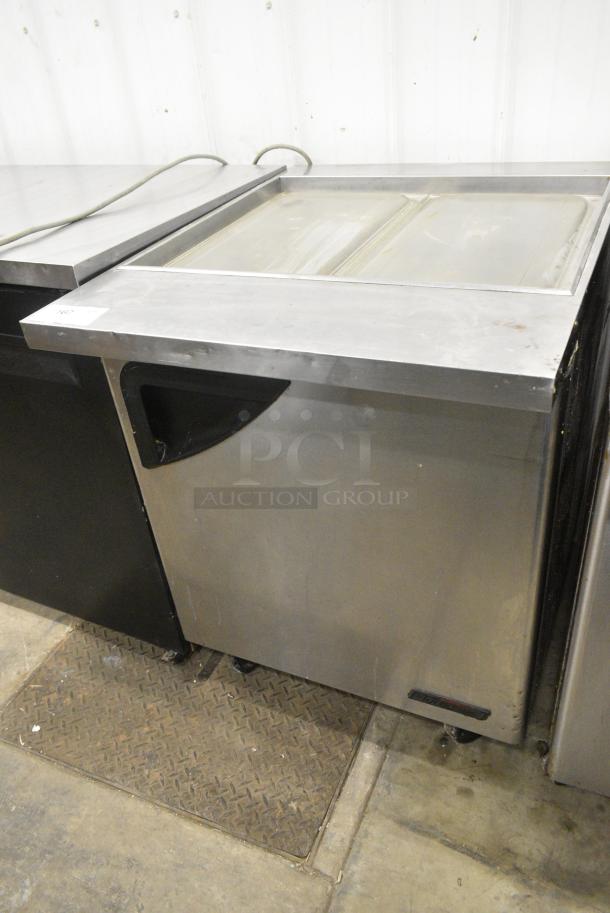 Turbo Air TST-28SD-12 Stainless Steel Commercial Sandwich Salad Prep Table Bain Marie on Commercial Casters. 115 Volts, 1 Phase. Tested and Powers On But Does Not Get Cold - Image 2 of 9