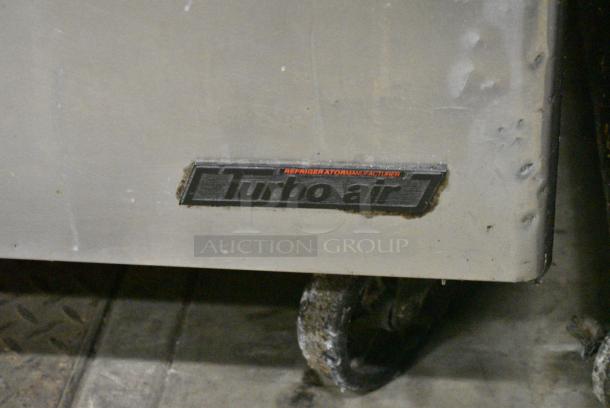 Turbo Air TST-28SD-12 Stainless Steel Commercial Sandwich Salad Prep Table Bain Marie on Commercial Casters. 115 Volts, 1 Phase. Tested and Powers On But Does Not Get Cold - Image 3 of 9