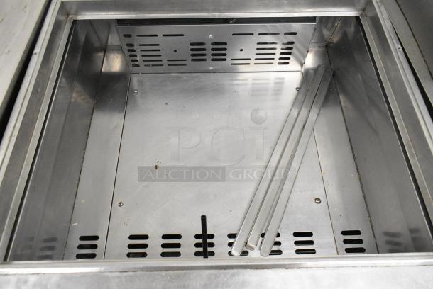 Turbo Air TST-28SD-12 Stainless Steel Commercial Sandwich Salad Prep Table Bain Marie on Commercial Casters. 115 Volts, 1 Phase. Tested and Powers On But Does Not Get Cold - Image 6 of 9