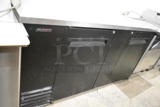 Turbo Air TBB-3SB Metal Commercial 2 Door Back Bar Cooler. 115 Volts, 1 Phase. Tested and Powers On But Does Not Get Cold