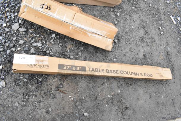 BRAND NEW SCRATCH AND DENT! Lancaster Table & Seating 164TCOLROD37 37 1/2" Bar Height Table Base Column and Rod - Image 1 of 2