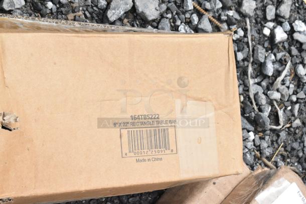 BRAND NEW SCRATCH AND DENT! Lancaster Table & Seating 164TB5222 5" x 22" Straight Cast Iron Table Base Plate - Image 2 of 2