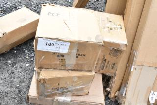 3 BRAND NEW SCRATCH AND DENT! Box of 4 Lancaster Table & Seating 164TS1000 10" Cast Iron Table Base Spider. 3 Times Your Bid!