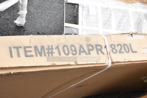 BRAND NEW SCRATCH AND DENT! Regency 109APR1820L 20 Pan End Load Bun / Sheet Pan Rack with Non-Marking Casters - Unassembled. May Be Missing Pieces - Image 2 of 3