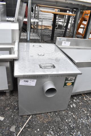 BRAND NEW SCRATCH AND DENT! Regency 600GT20 40 lb. 20 GPM Grease Trap with 3" Non-Threaded Connections