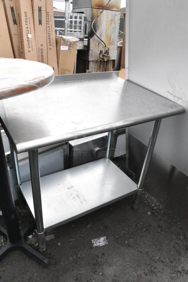 Stainless Steel Commercial Table w/ Metal Under Shelf. - Image 2 of 4