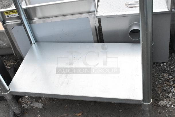Stainless Steel Commercial Table w/ Metal Under Shelf. - Image 3 of 4