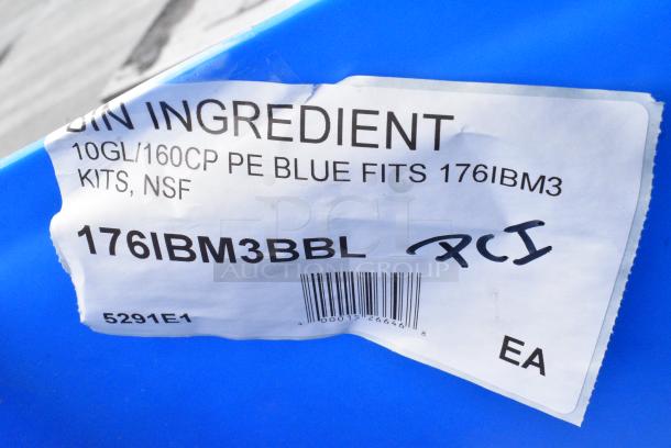3 BRAND NEW SCRATCH AND DENT! Items Including 176IBM3BBL Baker's Lane 10 Gallon / 160 Cup Blue Ingredient Bin, 176IBM3BPR Baker's Lane 10 Gallon / 160 Cup Purple Allergen-Free Ingredient Bin, Baker's Lane 10 Gallon / 160 Cup Yellow Ingredient Bin, 3 176IBM3BLID Baker's Lane 10 Gallon / 160 Cup Ingredient Bin Lid. 3 Times Your Bid! - Image 2 of 7