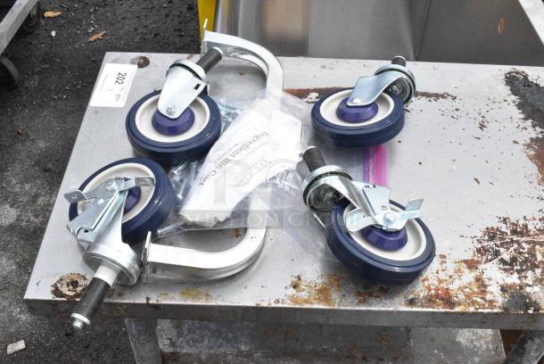 BRAND NEW SCRATCH AND DENT! Baker's Lane 176C3IBM Cart for 3 Ingredient Bins - Image 3 of 6