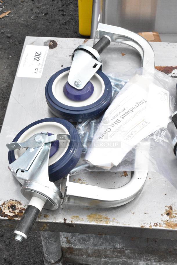 BRAND NEW SCRATCH AND DENT! Baker's Lane 176C3IBM Cart for 3 Ingredient Bins - Image 5 of 6