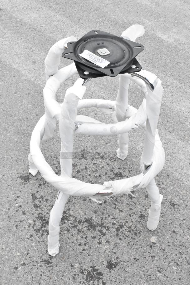 10 BRAND NEW SCRATCH AND DENT! Lancaster Table & Seating 164GS605B Double Ring Swivel Bar Stool. No Seat. 10 Times Your Bid! - Image 5 of 8