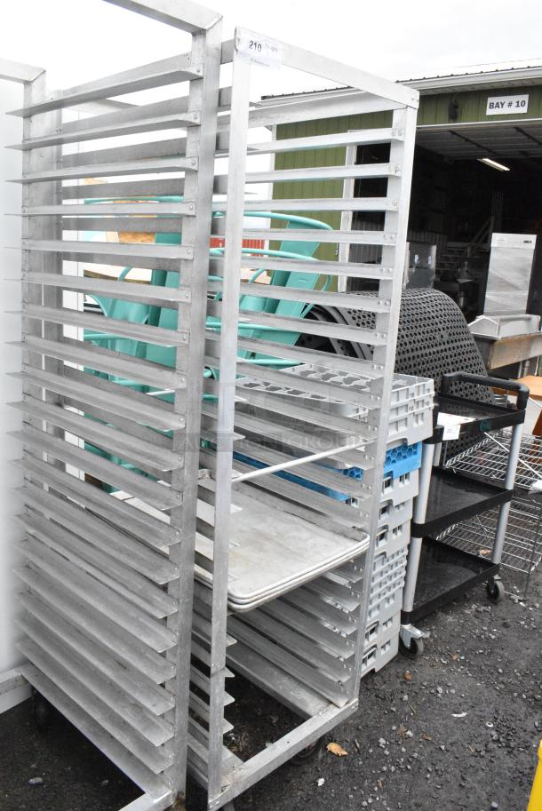 Metal Commercial Pan Transport Rack on Commercial Casters. - Image 1 of 4