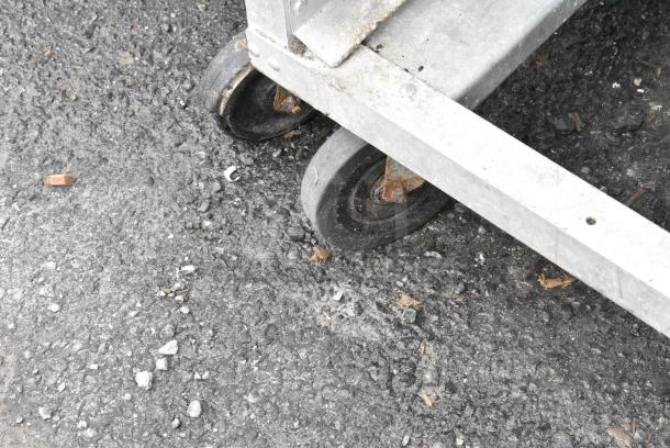 Metal Commercial Pan Transport Rack on Commercial Casters. - Image 3 of 4