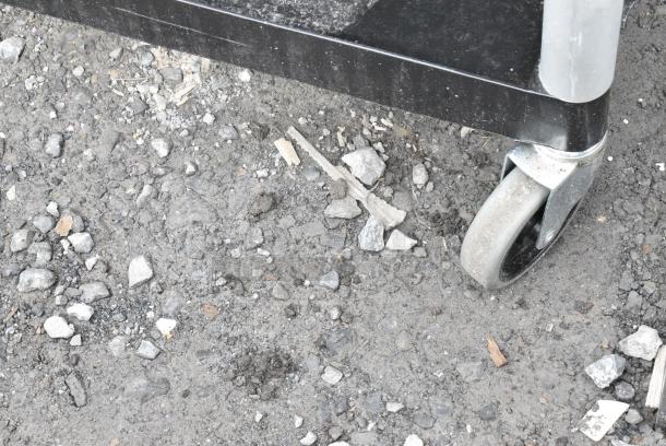 Choice Black Poly 3 Tier Cart on Commercial Casters. - Image 3 of 7