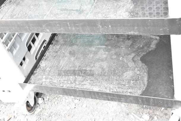 Choice Black Poly 3 Tier Cart on Commercial Casters. - Image 4 of 7