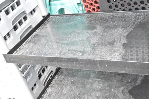 Choice Black Poly 3 Tier Cart on Commercial Casters. - Image 5 of 7