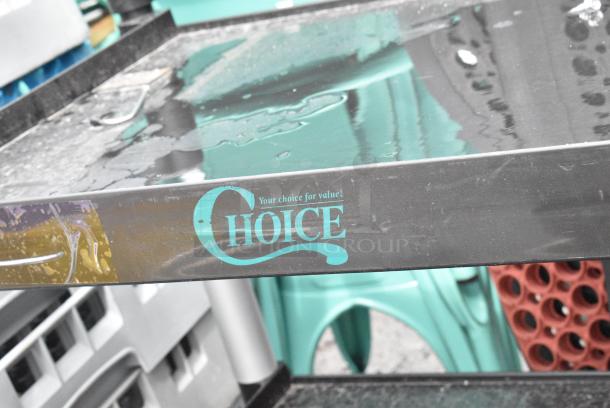 Choice Black Poly 3 Tier Cart on Commercial Casters. - Image 7 of 7