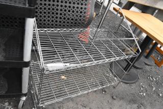 Chrome Finish 2 Tier Shelving Unit