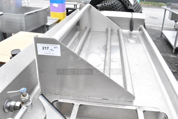 Stainless Steel Wall Mount Shelf. - Image 2 of 3