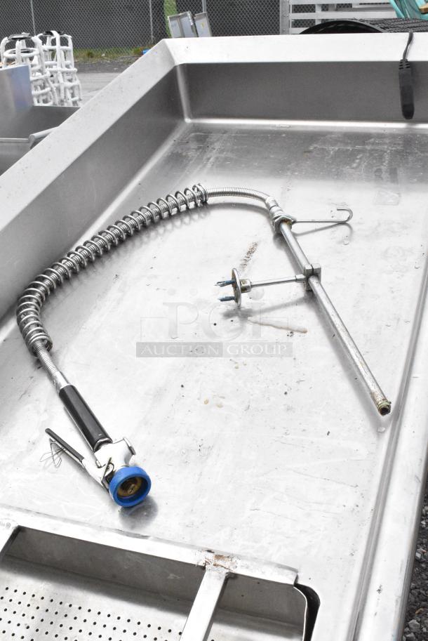 Stainless Steel Right Side Dirty Side Dishwasher Table w/ Insinkerator Garbage Disposal. - Image 4 of 8