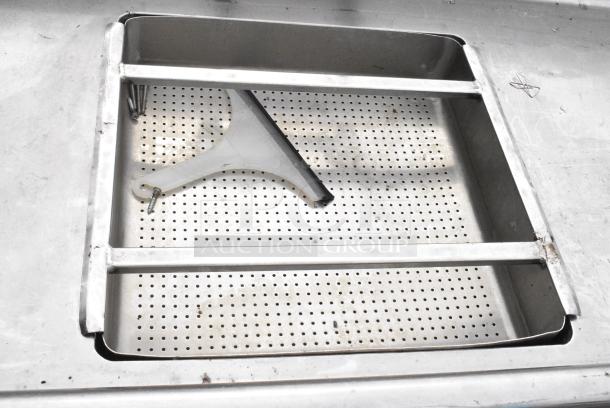 Stainless Steel Right Side Dirty Side Dishwasher Table w/ Insinkerator Garbage Disposal. - Image 5 of 8