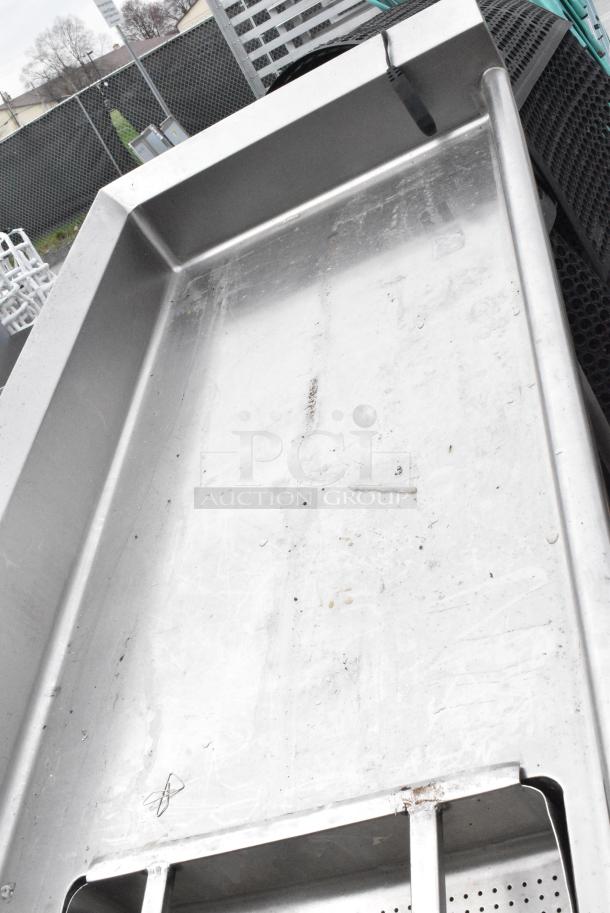 Stainless Steel Right Side Dirty Side Dishwasher Table w/ Insinkerator Garbage Disposal. - Image 7 of 8