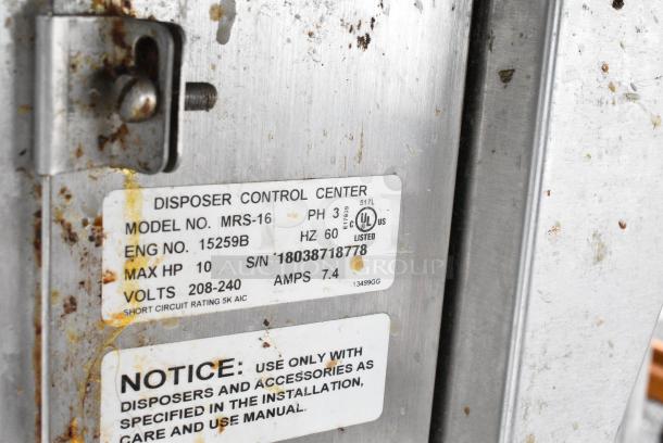 Stainless Steel Right Side Dirty Side Dishwasher Table w/ Insinkerator Garbage Disposal. - Image 8 of 8
