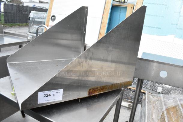 Stainless Steel Wall Mount Shelf. - Image 1 of 4